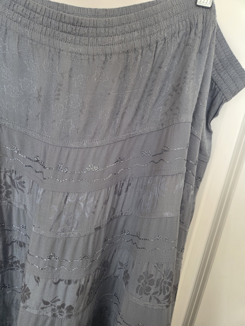 Coldwater Creek Boho Tiered Blue Maxiskirt Sz 1X Preloved - Picture 9 of 10